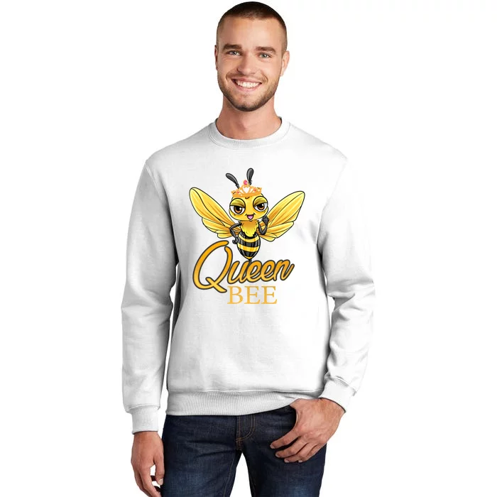 Queen Bee Crown Women Girls Honey Bee Hive Beekeeping Cool Gift Sweatshirt