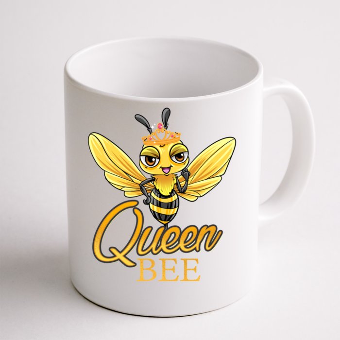 Queen Bee Crown Women Girls Honey Bee Hive Beekeeping Cool Gift Front & Back Coffee Mug