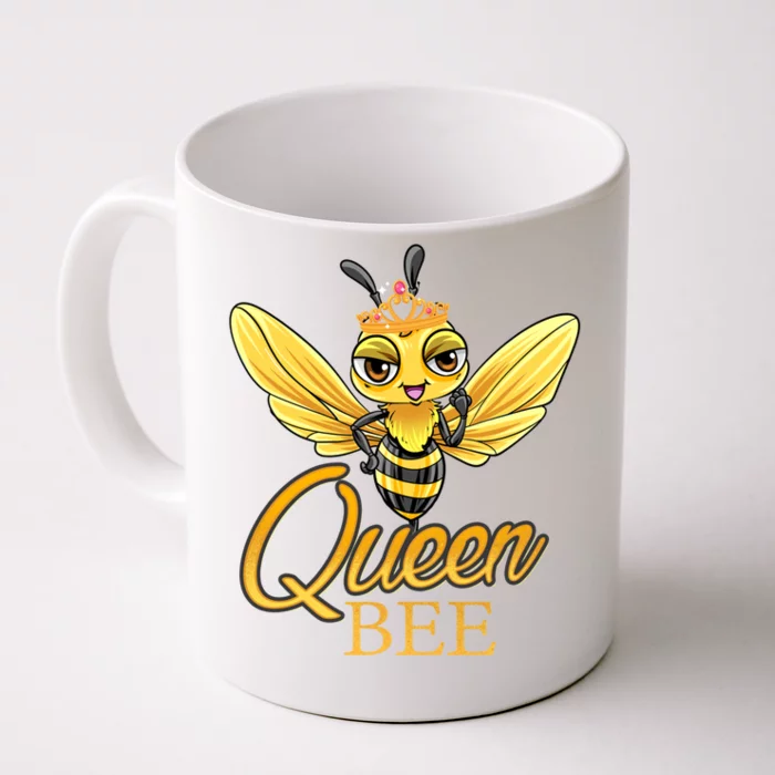 Queen Bee Crown Women Girls Honey Bee Hive Beekeeping Cool Gift Front & Back Coffee Mug