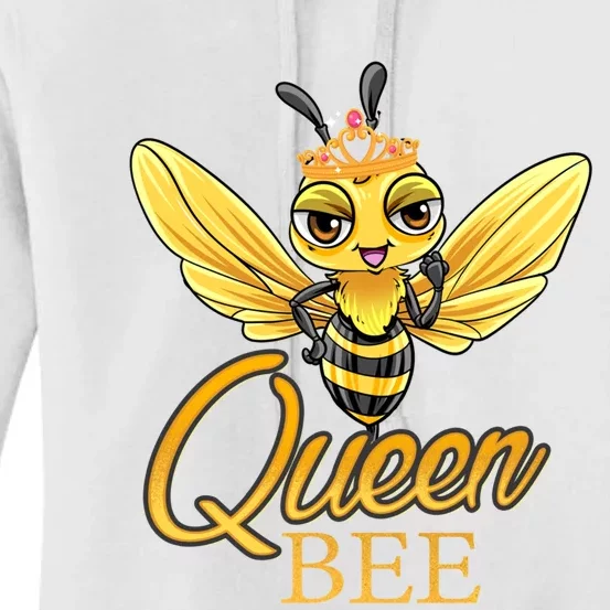 Queen Bee Crown Women Girls Honey Bee Hive Beekeeping Cool Gift Women's Pullover Hoodie