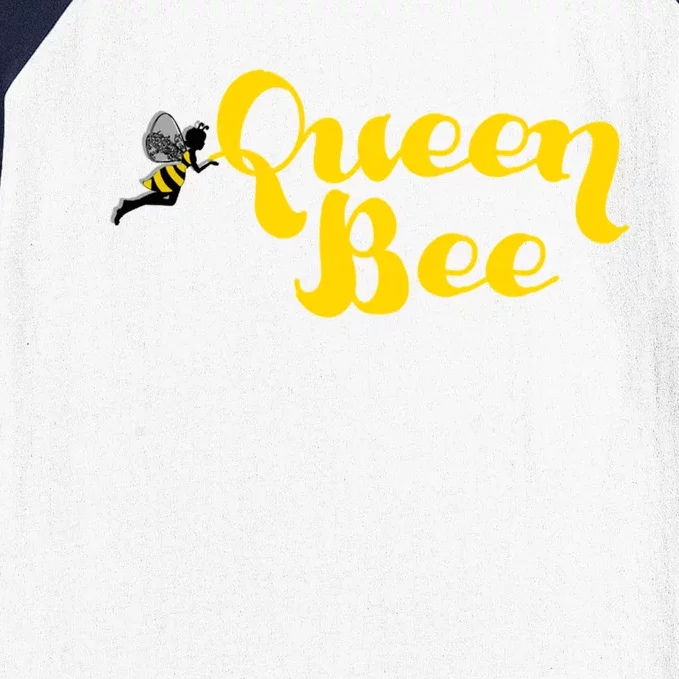 Queen Bee Design Gift Baseball Sleeve Shirt