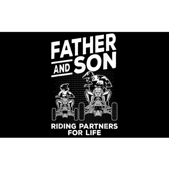 Quad Bike Father And Son Riding Partners For Life ATV Bumper Sticker