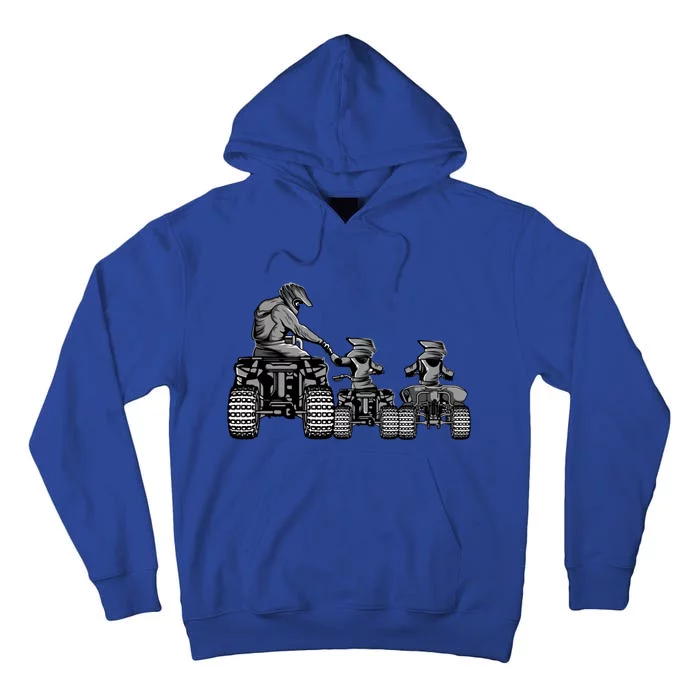 Quad Bike Father And Son Four Wheeler Atv Gift Tall Hoodie