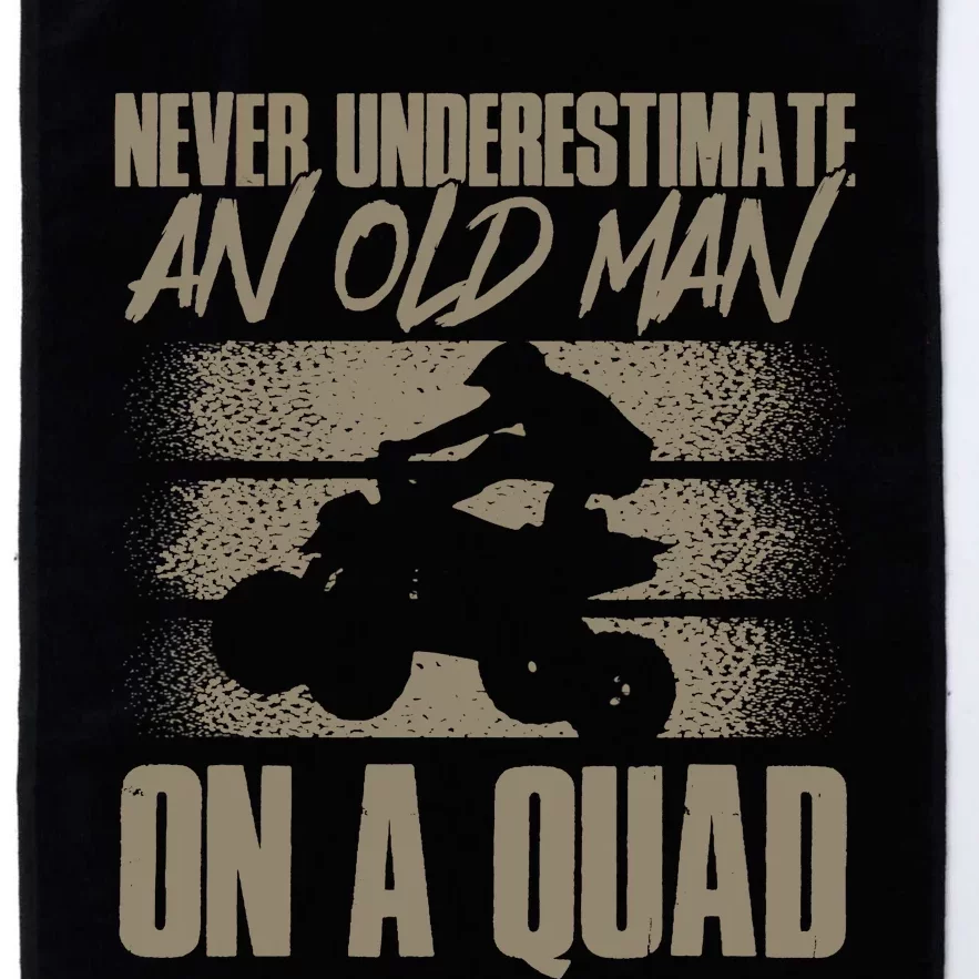 Quad Bike Funny Four Wheeler Quad An Old Man On A Quad ATV Platinum Collection Golf Towel