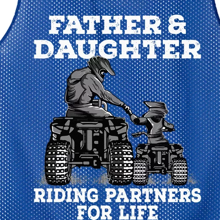 Quad Bike Father And Daughter Riding Partners ATV Mesh Reversible Basketball Jersey Tank