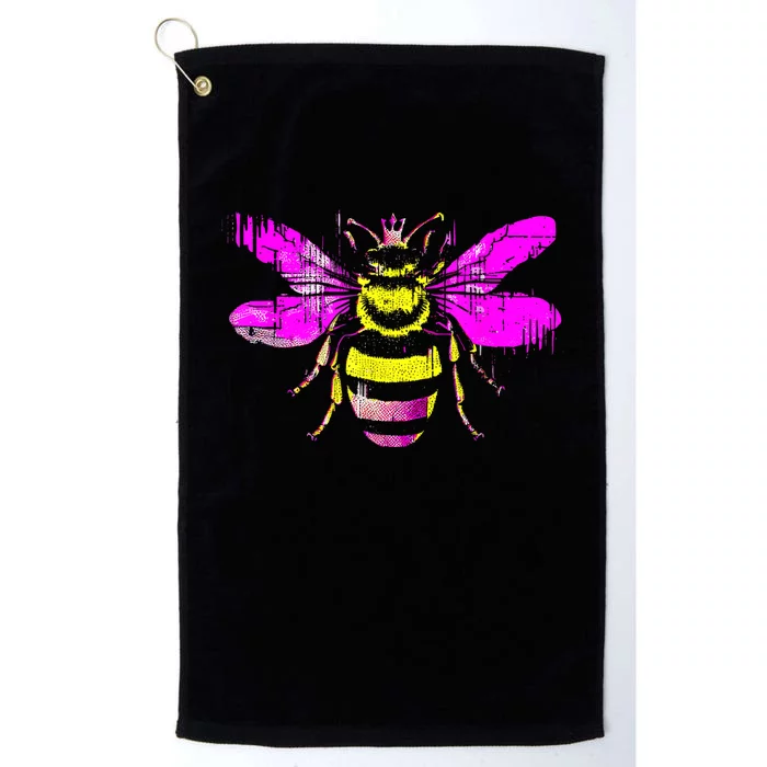 Queen Bee Honey Bee Vintage Platinum Collection Golf Towel