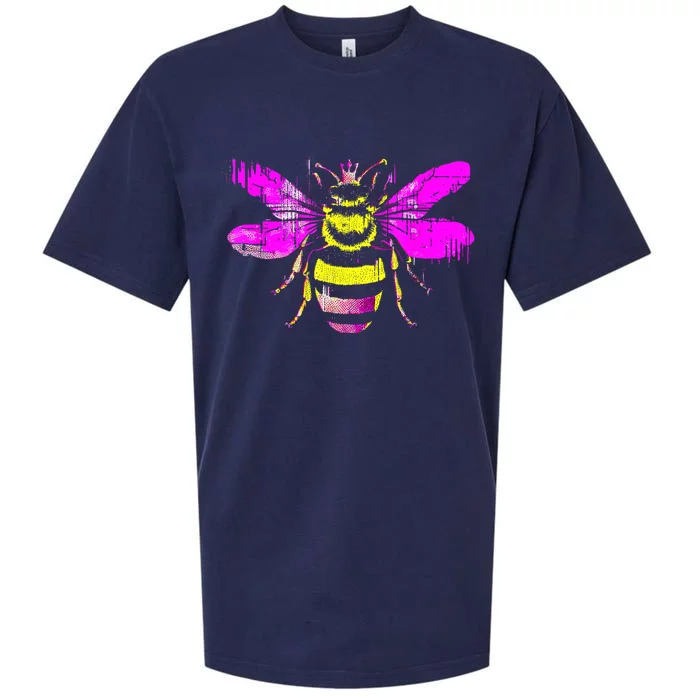 Queen Bee Honey Bee Vintage Sueded Cloud Jersey T-Shirt