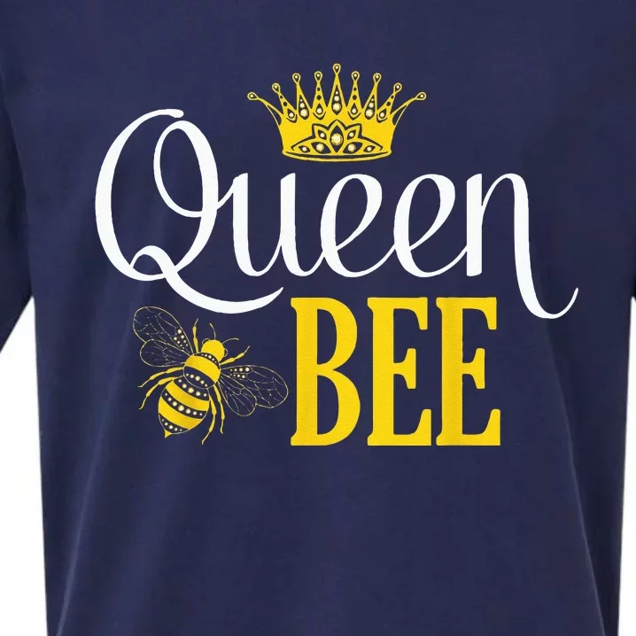 Queen Bee Halloween Costume For Bee Keeper Women Girl Sueded Cloud Jersey T-Shirt