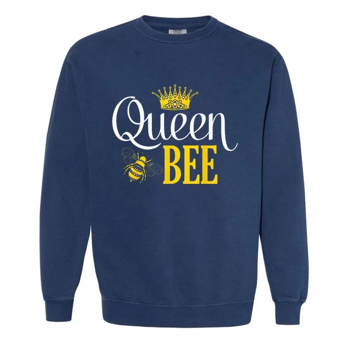 Queen Bee Halloween Costume For Bee Keeper Women Girl Garment-Dyed Sweatshirt