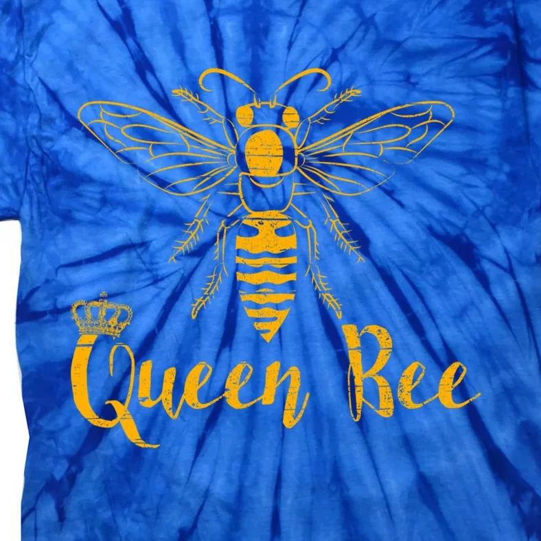 Queen Bee I Beekeeper Beekeeping Gift Tie-Dye T-Shirt