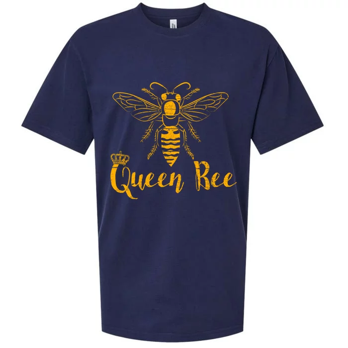 Queen Bee I Beekeeper Beekeeping Gift Sueded Cloud Jersey T-Shirt