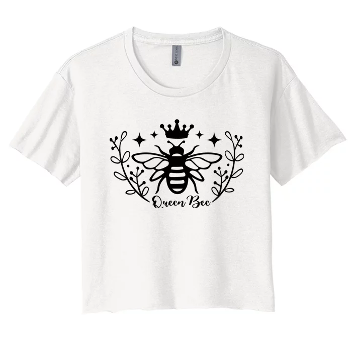 Queen Bee Women's Crop Top Tee