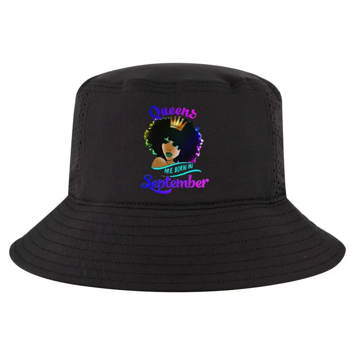 Queens Born September Black Virgo Libra Birthday Cool Comfort Performance Bucket Hat