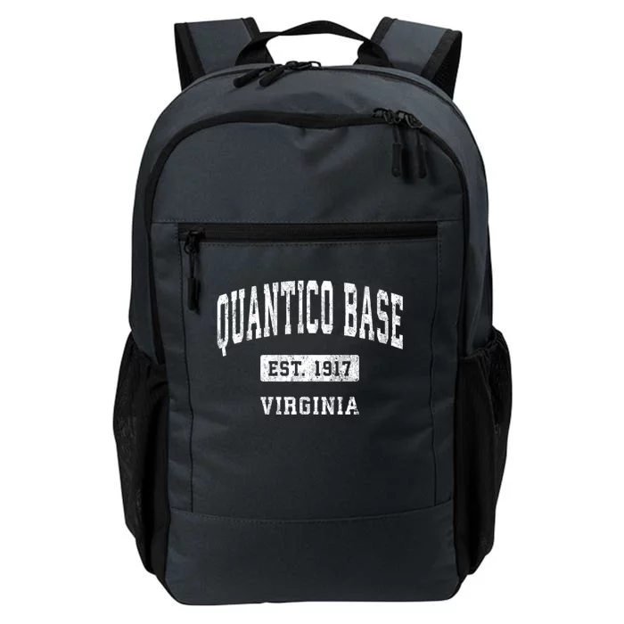 Quantico Base Virginia Va Vintage Athletic Sports Daily Commute Backpack