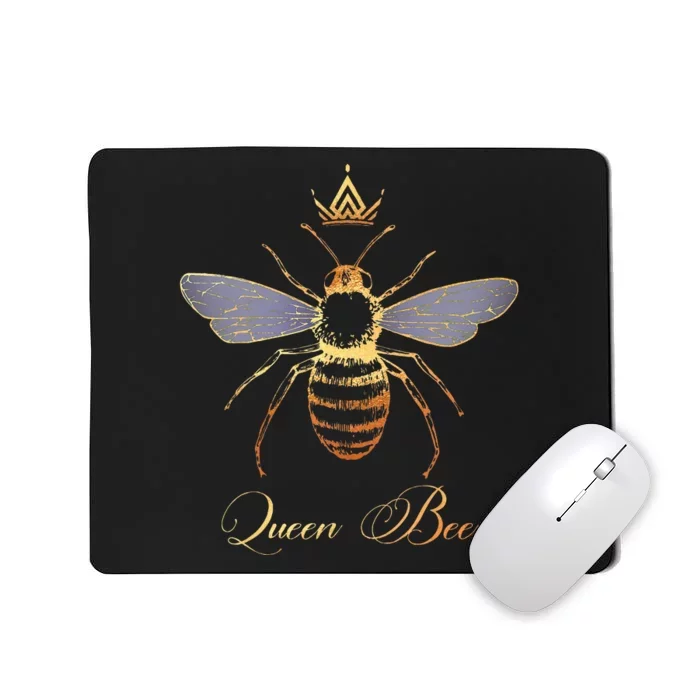 Queen Crown Bee Beekeeping Honey Lover Keeper Mousepad