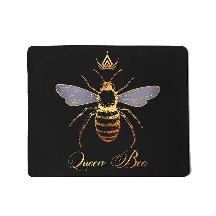 Queen Crown Bee Beekeeping Honey Lover Keeper Mousepad