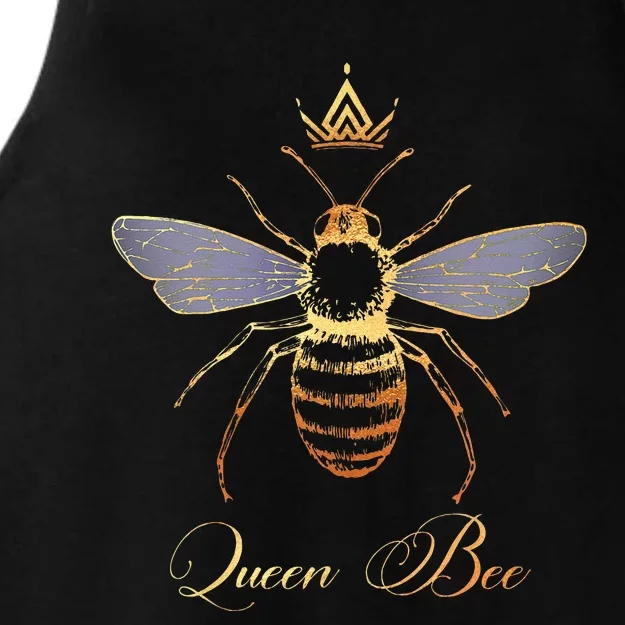 Queen Crown Bee Beekeeping Honey LoverKeeper Ladies Tri-Blend Wicking Tank