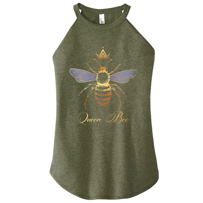 Queen Crown Bee Beekeeping Honey LoverKeeper Women’s Perfect Tri Rocker Tank