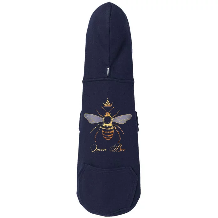 Queen Crown Bee Beekeeping Honey LoverKeeper Doggie 3-End Fleece Hoodie