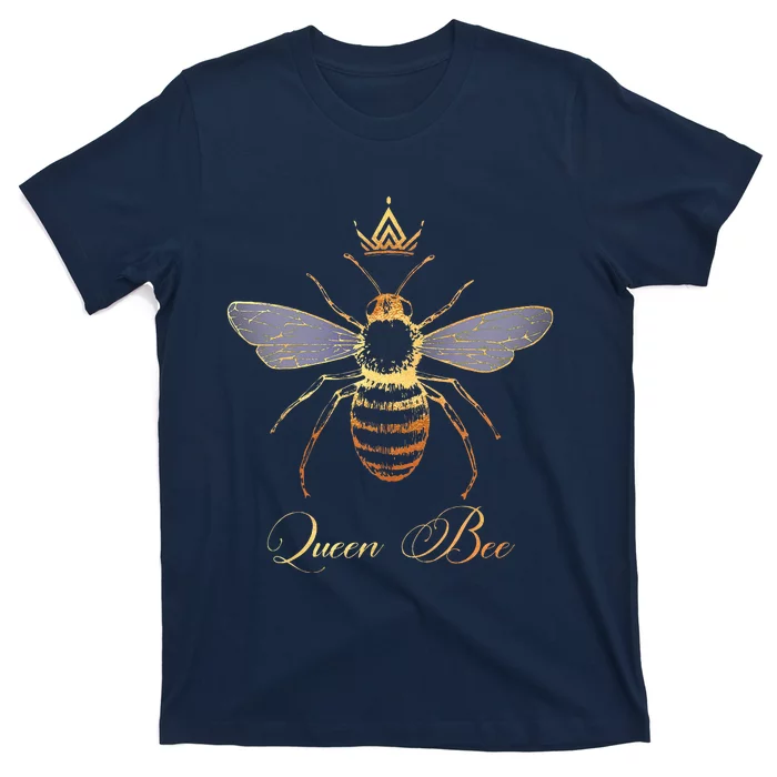 Queen Crown Bee Beekeeping Honey LoverKeeper T-Shirt