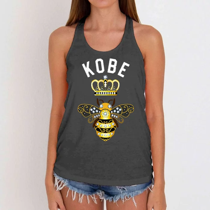 Queen Crown Bee K.O.B.E Women's Knotted Racerback Tank