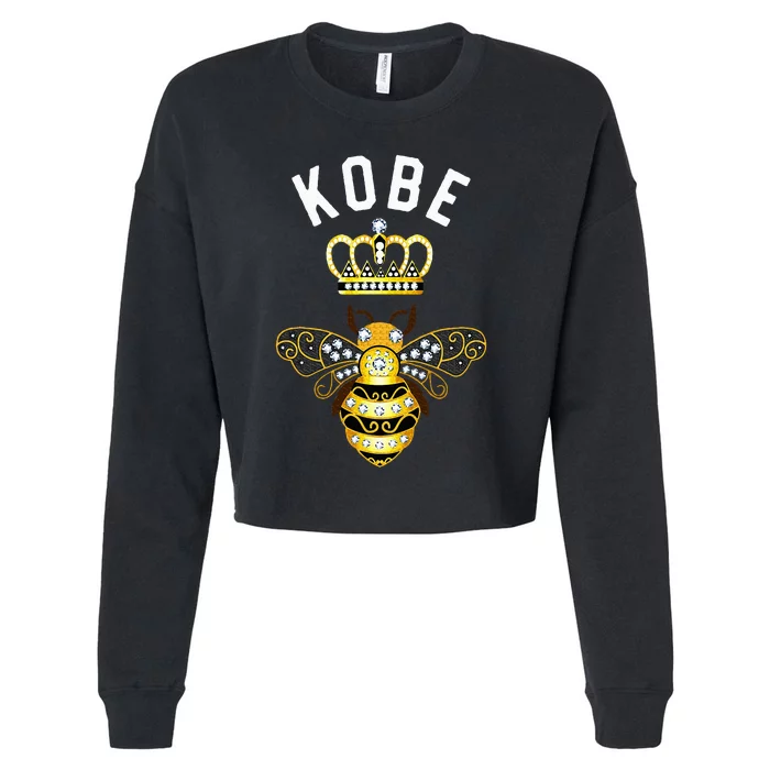 Queen Crown Bee K.O.B.E Cropped Pullover Crew