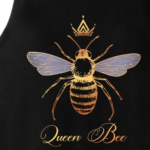 Queen Crown Bee Beekeeping Honey Lover Keeper Gift Ladies Tri-Blend Wicking Tank