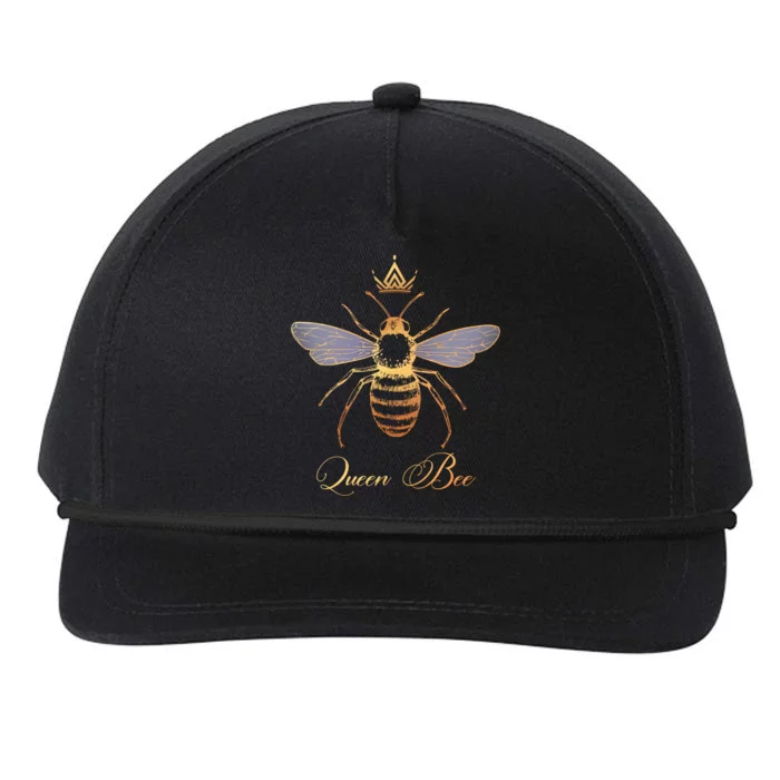 Queen Crown Bee Beekeeping Honey Lover Keeper Gift Snapback Five-Panel Rope Hat