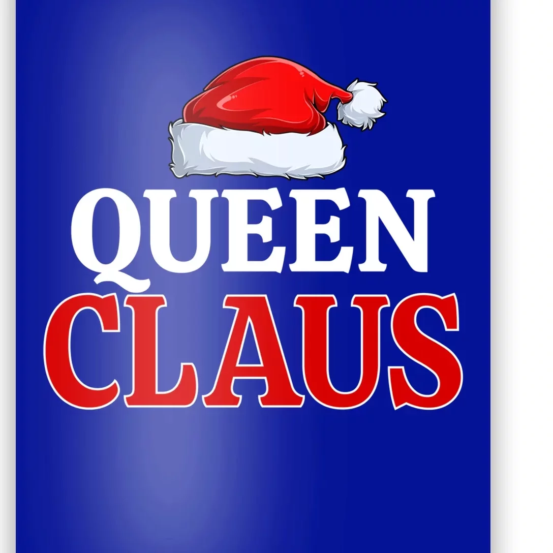 Queen Claus Christmas Pajama Matching Family Santa Xmas Meaningful Gift Poster