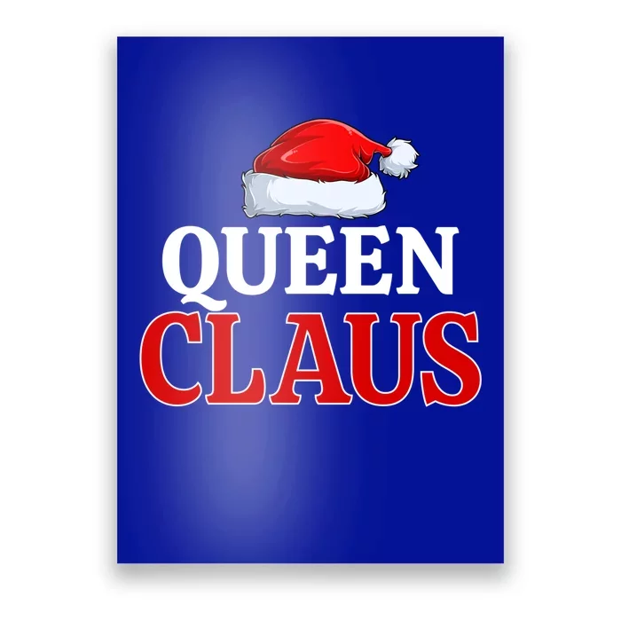 Queen Claus Christmas Pajama Matching Family Santa Xmas Meaningful Gift Poster