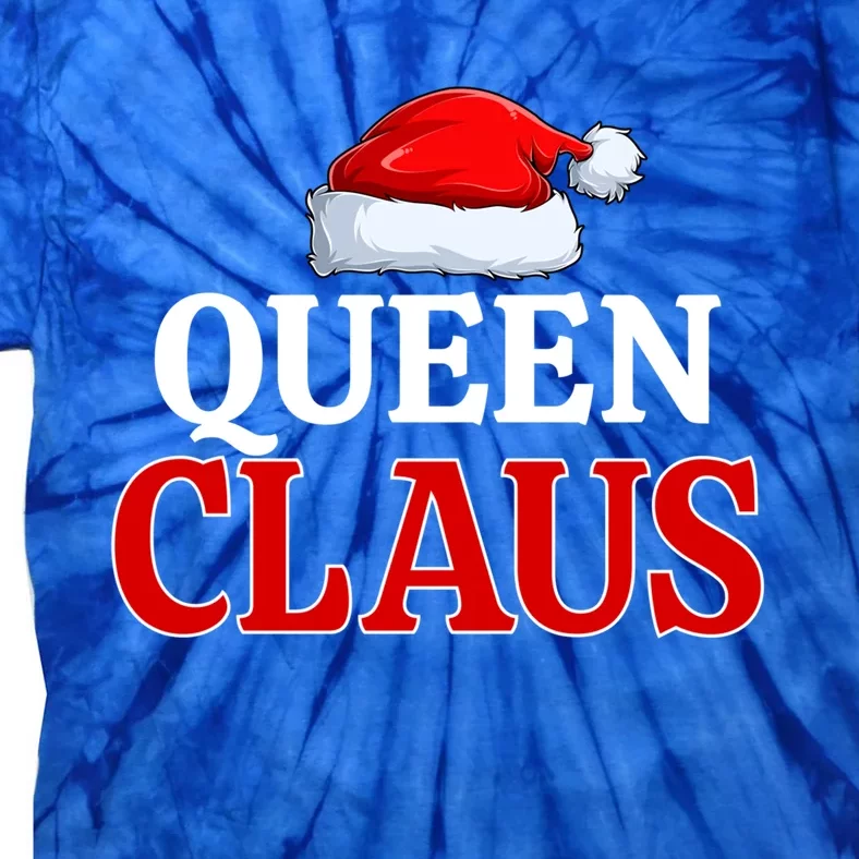 Queen Claus Christmas Pajama Matching Family Santa Xmas Meaningful Gift Tie-Dye T-Shirt