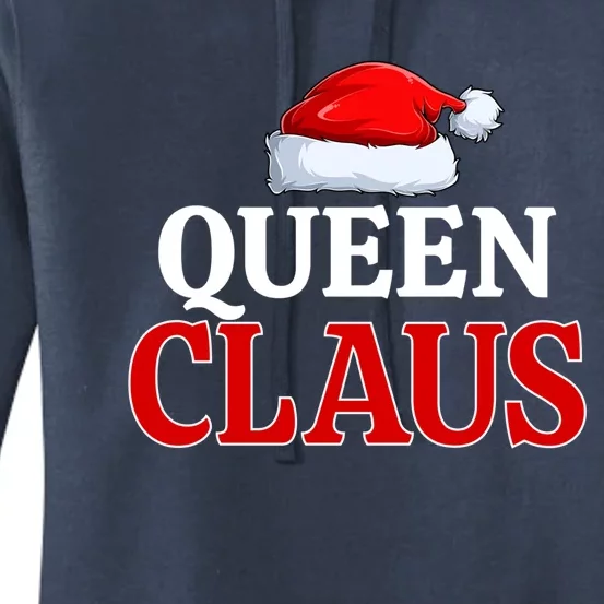 Queen Claus Christmas Pajama Matching Family Santa Xmas Meaningful Gift Women's Pullover Hoodie