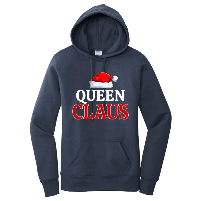 Queen Claus Christmas Pajama Matching Family Santa Xmas Meaningful Gift Women's Pullover Hoodie