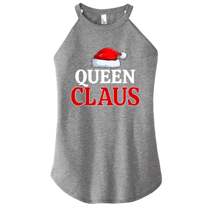 Queen Claus Christmas Pajama Matching Family Santa Xmas Meaningful Gift Women’s Perfect Tri Rocker Tank