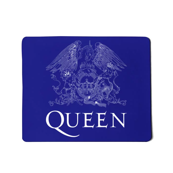 Queen Classic Crest Logo White Short Sleeve Gift Mousepad