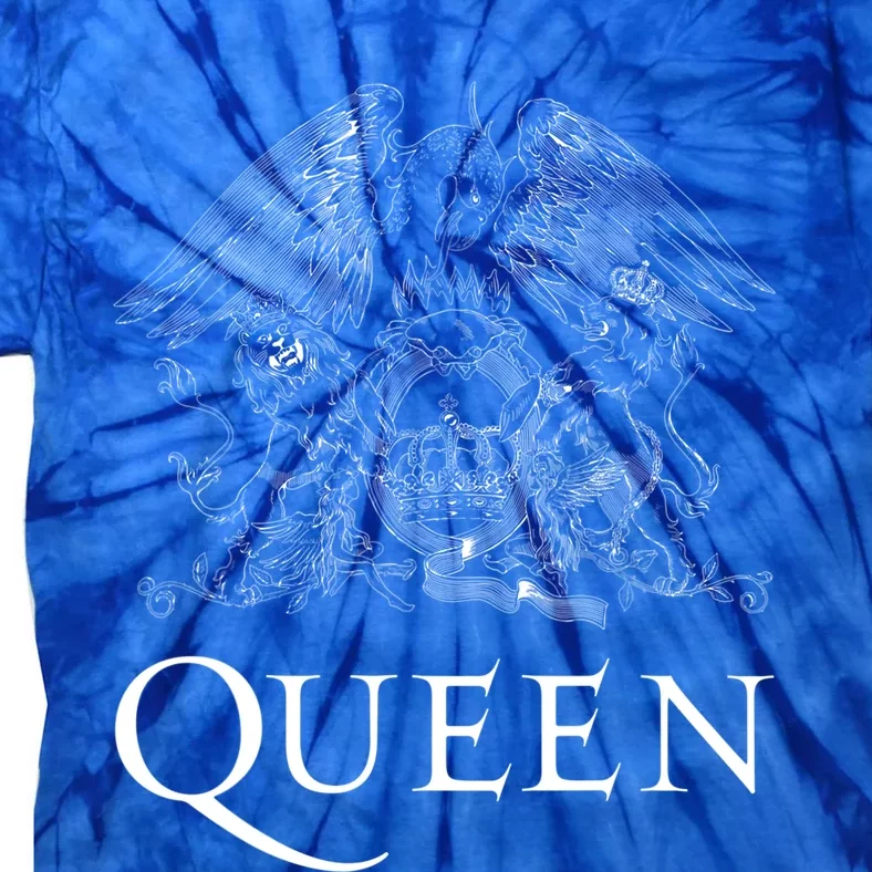 Queen Classic Crest Logo White Short Sleeve Gift Tie-Dye T-Shirt