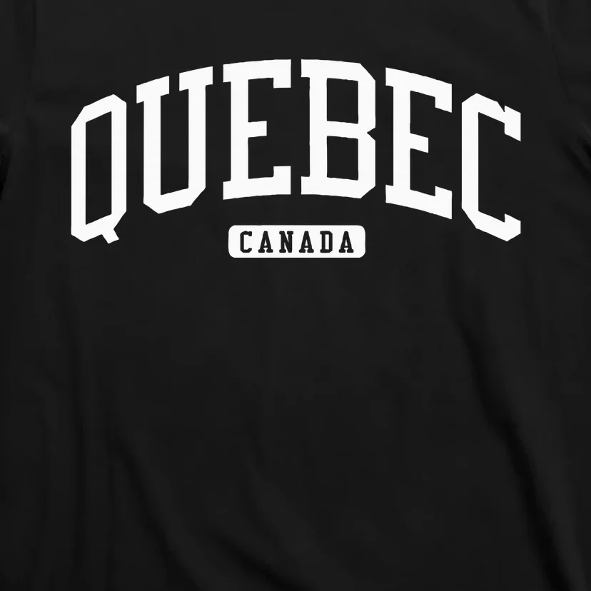 Quebec Canada College Style T-Shirt