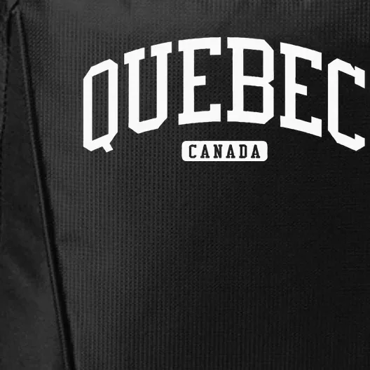 Quebec Canada College Style City Backpack