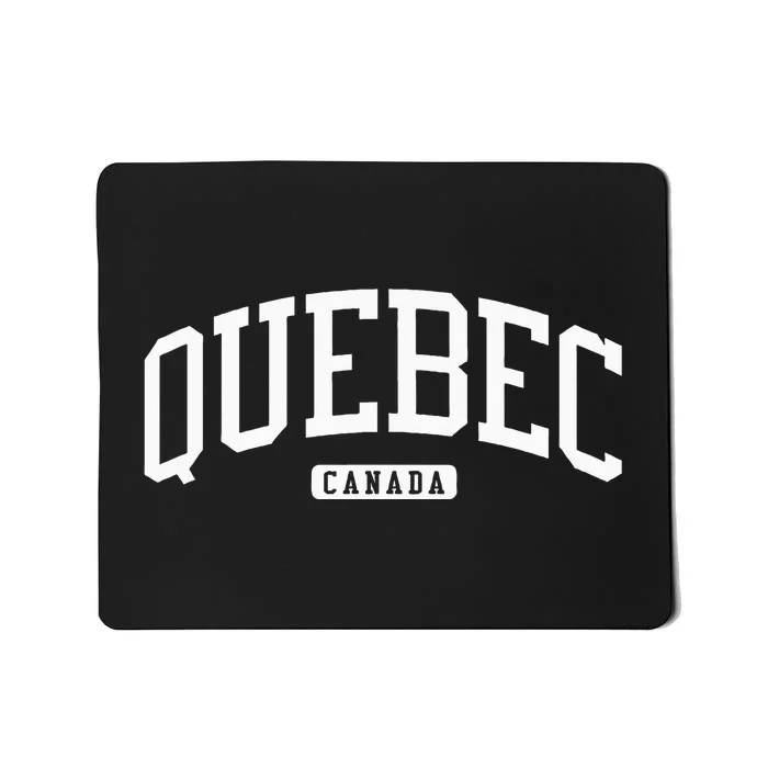 Quebec Canada College Style Mousepad