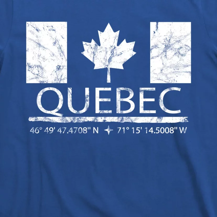 Quebec City Canadian Flag Travel To Quebec Meaningful Gift T-Shirt