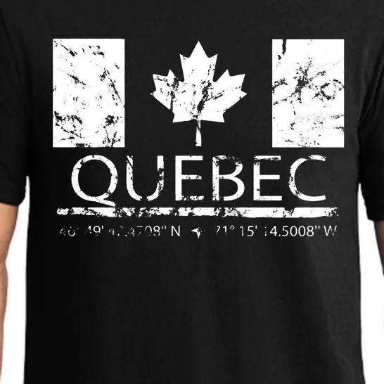 Quebec City Canadian Flag Travel To Quebec Meaningful Pajama Set