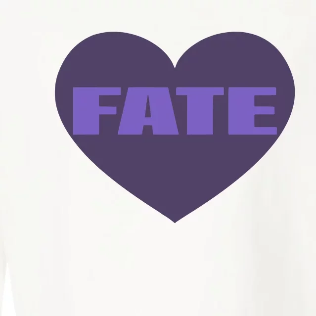 Quan Content Fate Heart Cropped Pullover Crew