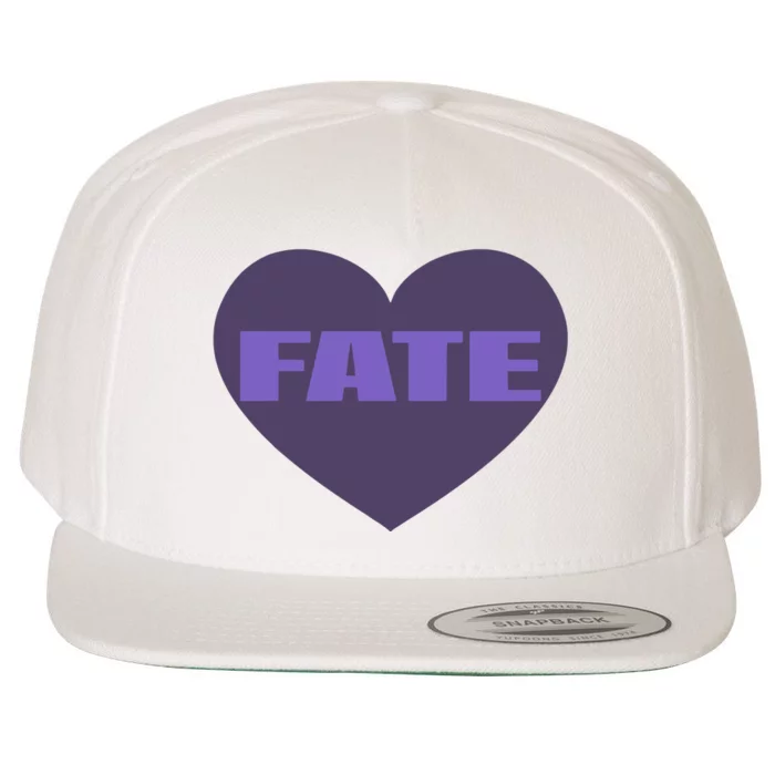 Quan Content Fate Heart Wool Snapback Cap