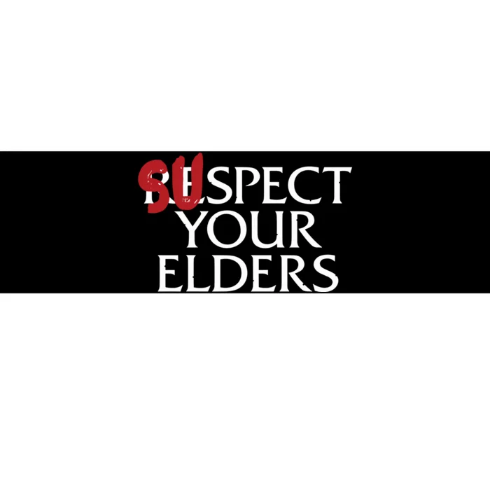 QueenS Court Games Suspect Your Elders Bumper Sticker