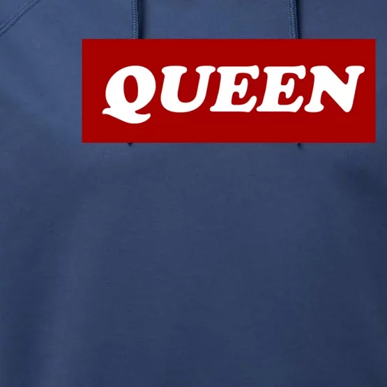 Queen Cute Gift Performance Fleece Hoodie