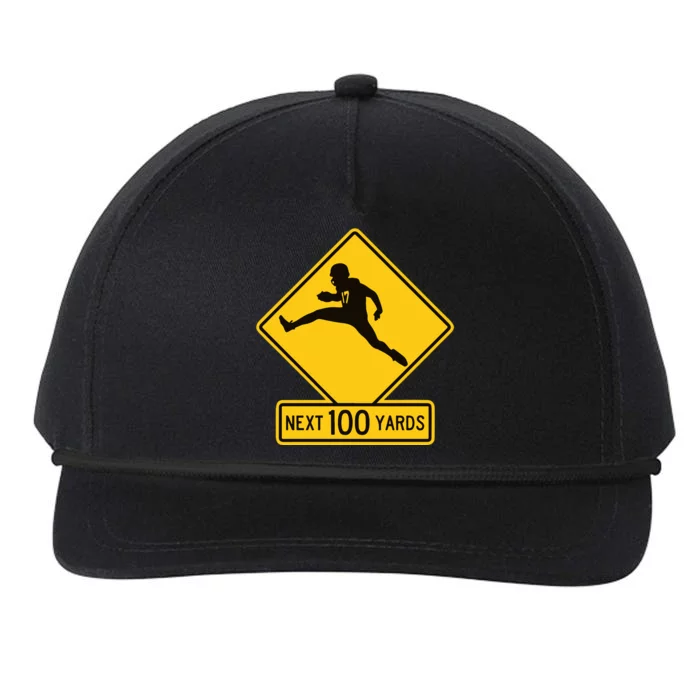 Quarterback Crossing Next 100 Yards Snapback Five-Panel Rope Hat