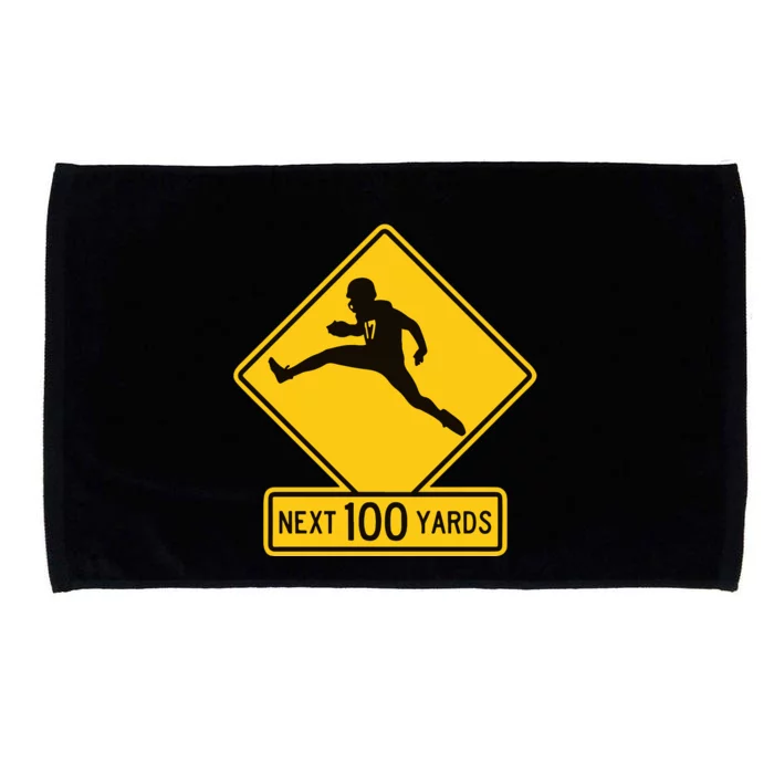 Quarterback Crossing Next 100 Yards Microfiber Hand Towel