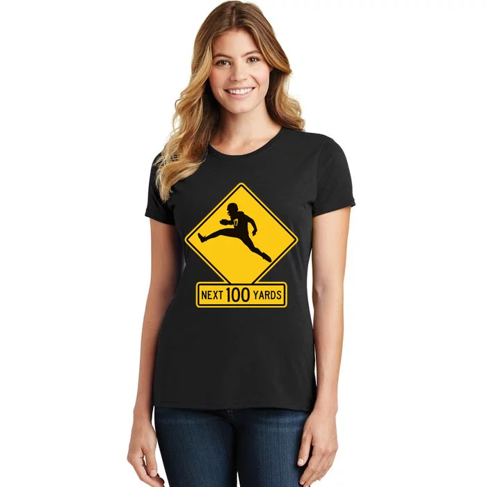 Quarterback Crossing Next 100 Yards Women's T-Shirt