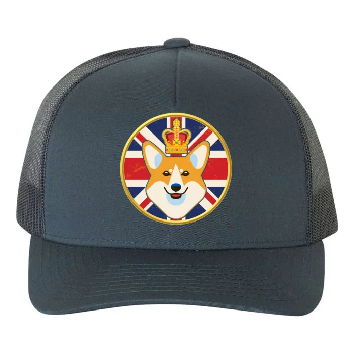 Queen Corgi Platinum Jubilee Emblem Yupoong Adult 5-Panel Trucker Hat