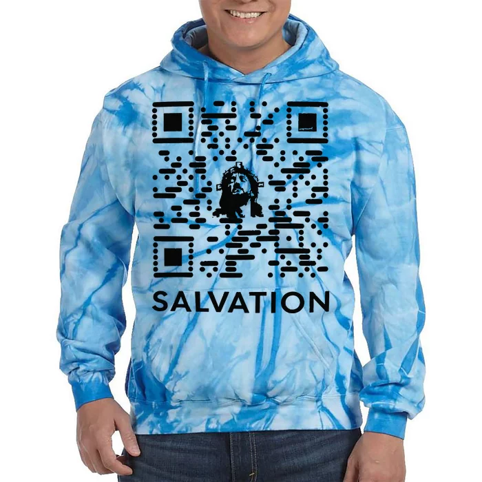 Qr Code Salvation Tie Dye Hoodie